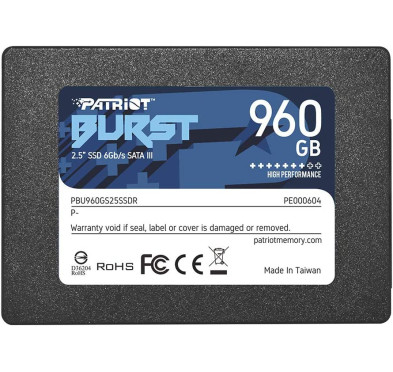 Disque SSD Patriot BURST SATA3 2.5" -960Go