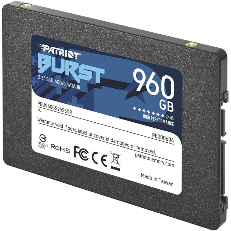 Disque SSD Patriot BURST SATA3 2.5" -960Go Disque SSD Patriot BURST SATA3 2.5" -960Go