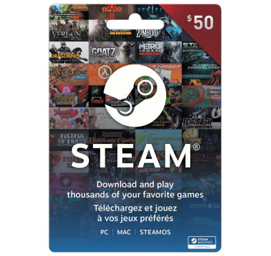 Carte STEAM 50 Euros