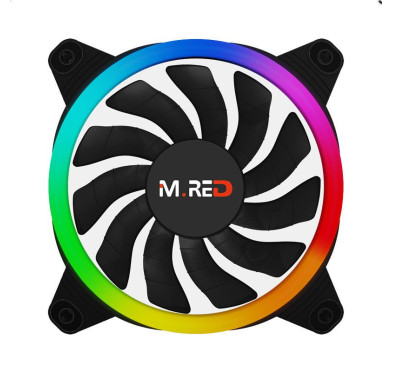 VENTILATEUR BOITIER M RED Rainbow ARGB Double Ring 120mm
