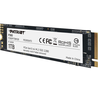 Disque SSD Patriot P300 NVMe M.2 PCIe Gen3x4 -1To