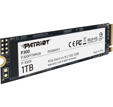 Disque SSD Patriot P300 NVMe M.2 PCIe Gen3x4 -1To