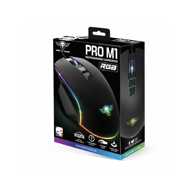 souris Gaming Spirit of Gamer PRO-M1 RGB souris Gaming Spirit of Gamer PRO-M1 RGB