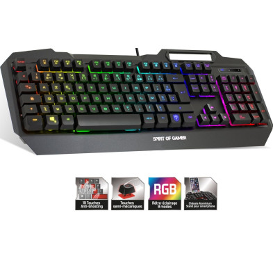 Clavier Mécanique XTRFY K5 RGB Compact -TRANSPARENT BLANC