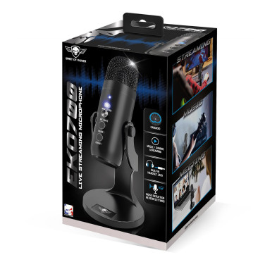 Microphone Spirit of gamer EKO-700 - Omnidirectionnelle - USB