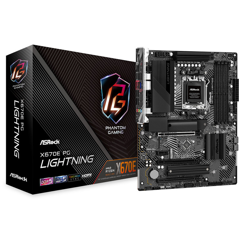 Carte mère ASROCK AM5 X670E PG LIGHTNING ATX SOCKET AMD AM5