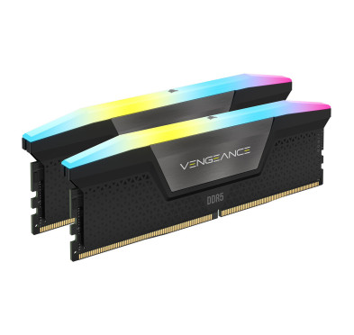 Kit de mémoire Corsair VENGEANCE® RGB, 32Go (2x16Go), DDR5 DRAM 5200MHz C40 -Noir