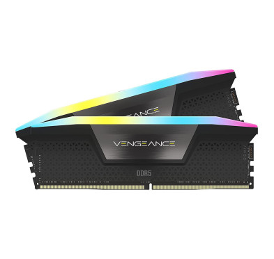 Kit de mémoire Corsair VENGEANCE® RGB, 32Go (2x16Go), DDR5 DRAM 5200MHz C40 -Noir