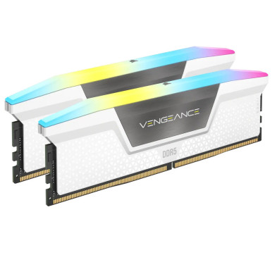 Kit de mémoire Corsair VENGEANCE® RGB, 32Go (2x16Go), DDR5 DRAM 5200MHz C40 -White