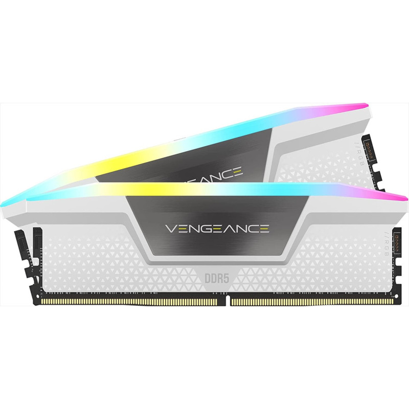 Kit de mémoire Corsair VENGEANCE® RGB, 32Go (2x16Go), DDR5 DRAM 5200MHz C40 -White