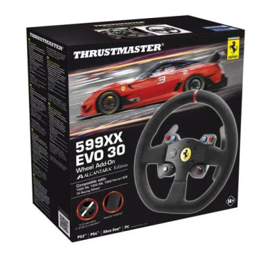 VOLANT RACING THRUSTMASTER 599XX EVO 30 WHEEL ADD-ON ALCANTARA EDITION