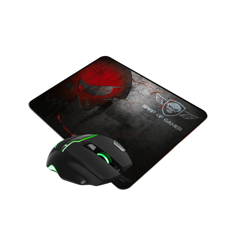 Pack souris + Tapis Gaming Spirit of Gamer Elite M10