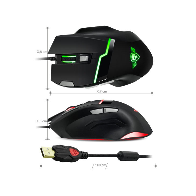 Pack souris + Tapis Gaming Spirit of Gamer Elite M10