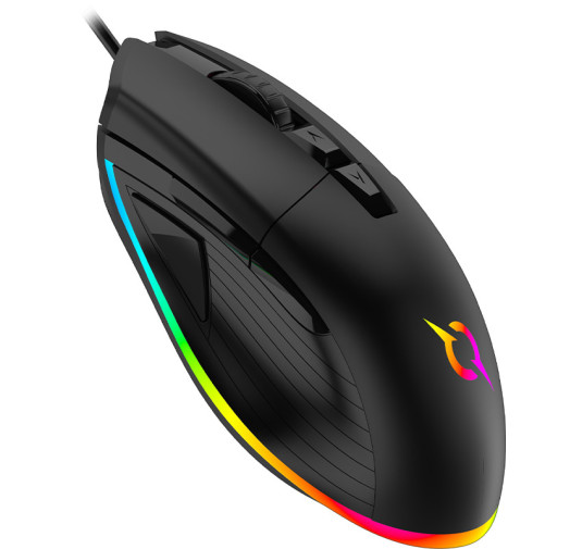 SOURIS GAMER AQIRYS ACRUX - Filaire RGB - 10000 ppp, Black