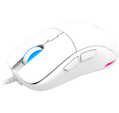 SOURIS GAMER AQIRYS TGA WIRED - Filaire RGB - 16000 ppp, White