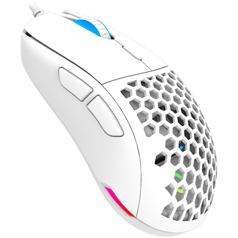 SOURIS GAMER AQIRYS TGA WIRED - Filaire RGB - 16000 ppp, White