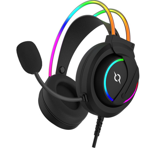 Casque Micro GAMER AQIRYS CYGNUS - Filaire -  Black