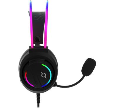 Casque Micro GAMER AQIRYS CYGNUS - Filaire -  Black