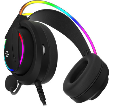 Casque Micro GAMER AQIRYS CYGNUS - Filaire -  Black