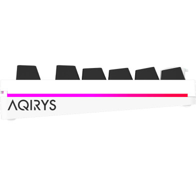 Clavier Mécanique AQIRYS ALUDRA TKL, 100% Anti-ghosting, RGB -White