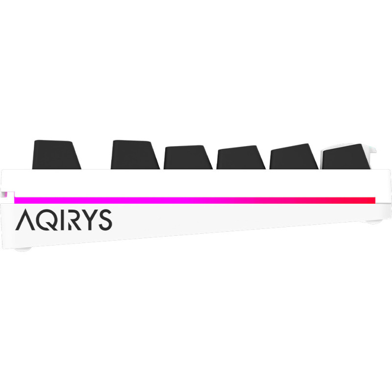 Clavier Mécanique AQIRYS ALUDRA TKL, 100% Anti-ghosting, RGB -White