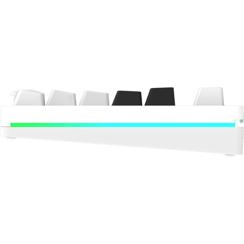 Clavier Mécanique AQIRYS ALUDRA TKL, 100% Anti-ghosting, RGB -White