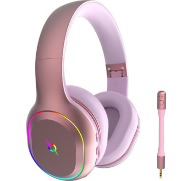 Casque Micro GAMER AQIRYS LYRA - Double mode -  PINK