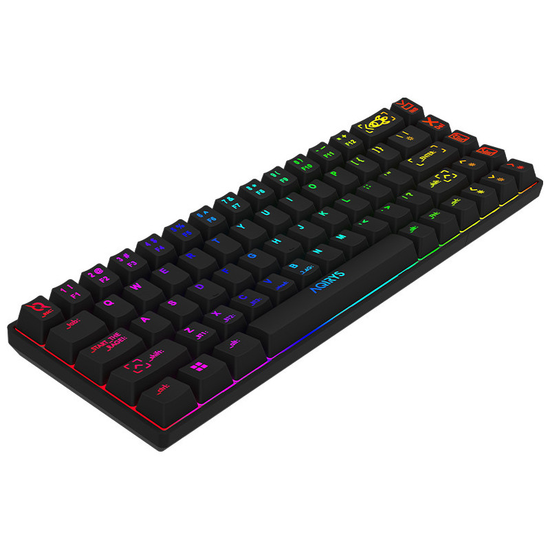 Clavier Mécanique AQIRYS MIRA, 100% Anti-ghosting, RGB -Black