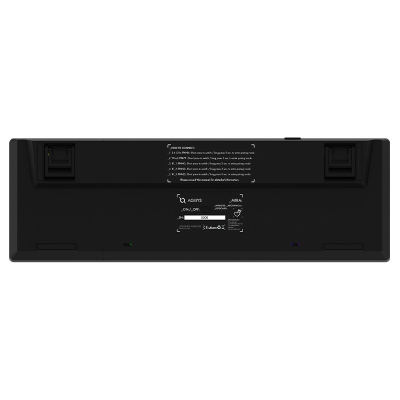 Clavier Mécanique AQIRYS MIRA, 100% Anti-ghosting, RGB -Black Clavier Mécanique AQIRYS MIRA, 100% Anti-ghosting, RGB -Black