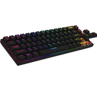 Clavier Mécanique AQIRYS MIRA, 100% Anti-ghosting, RGB -Black