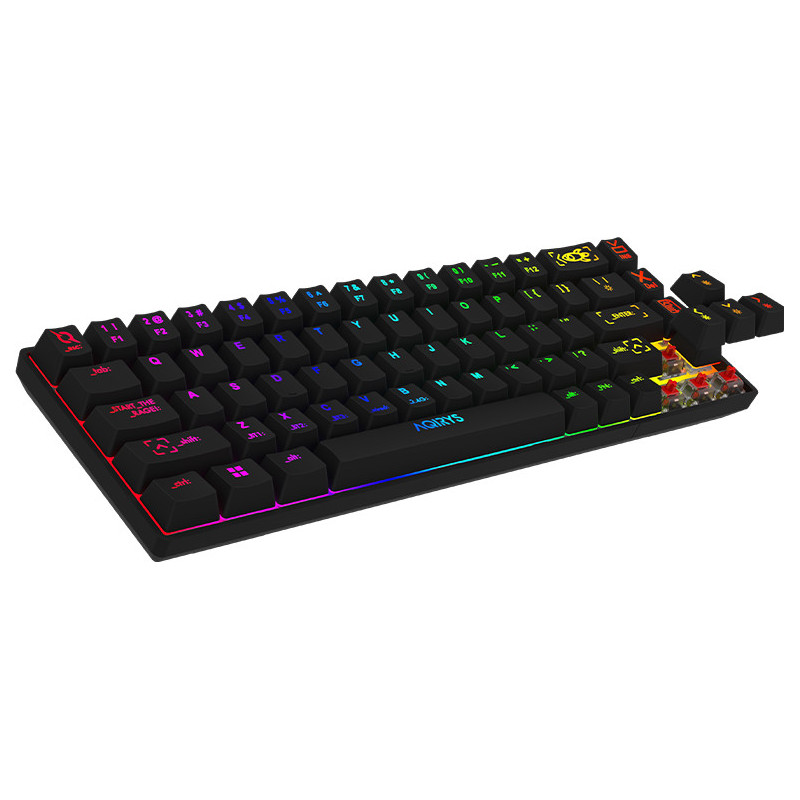 Clavier Mécanique AQIRYS MIRA, 100% Anti-ghosting, RGB -Black