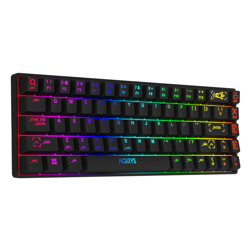 Clavier Mécanique AQIRYS MIRA, 100% Anti-ghosting, RGB -Black - Scoop gaming