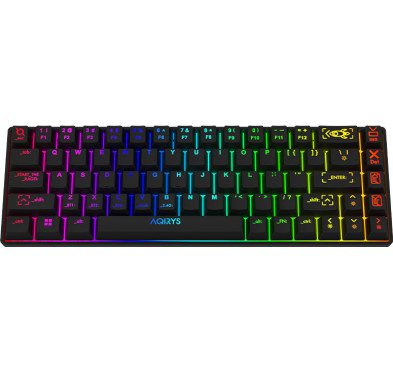 Clavier Mécanique AQIRYS MIRA, 100% Anti-ghosting, RGB -Black