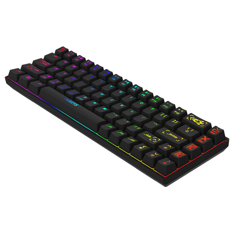 Clavier Mécanique AQIRYS MIRA, 100% Anti-ghosting, RGB -Black Clavier Mécanique AQIRYS MIRA, 100% Anti-ghosting, RGB -Black