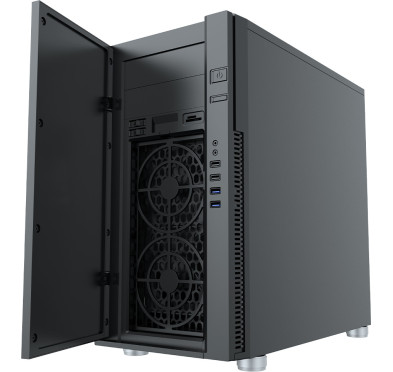 Boitier Pc AQIRYS ICARUS, 5 fans, fan-control, ultra-silent