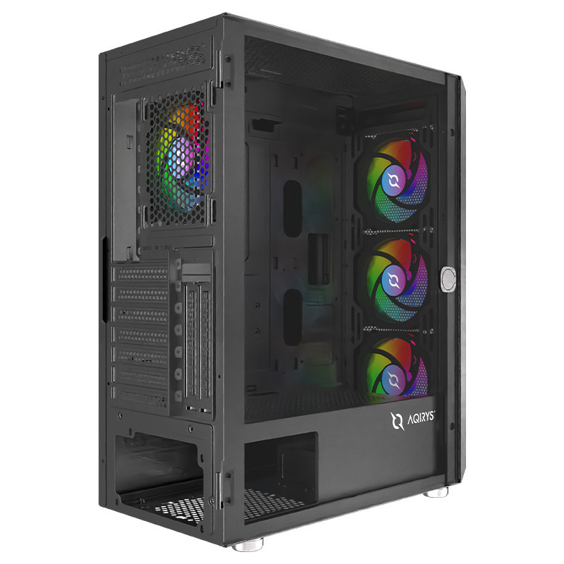 Boitier AQIRYS NAOS 4 fans, ATX, ARGB -Black Boitier AQIRYS NAOS 4 fans, ATX, ARGB -Black
