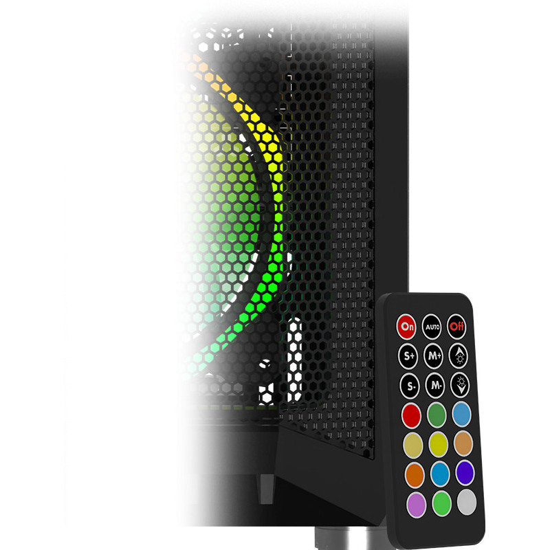 Boitier AQIRYS NAOS 4 fans, ATX, ARGB -Black Boitier AQIRYS NAOS 4 fans, ATX, ARGB -Black
