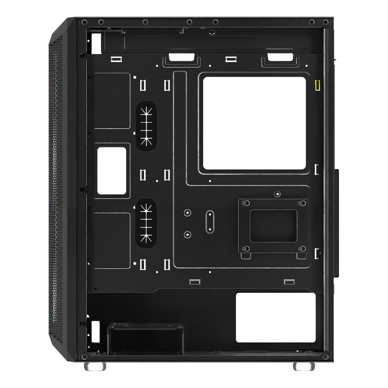 Boitier AQIRYS NAOS 4 fans, ATX, ARGB -Black Boitier AQIRYS NAOS 4 fans, ATX, ARGB -Black