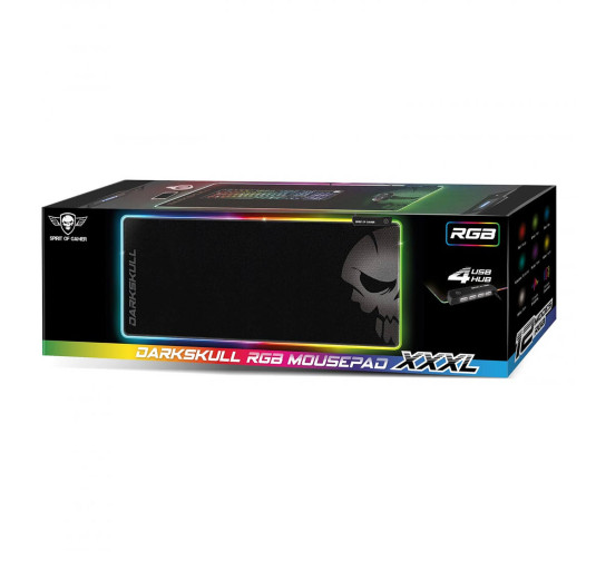 Tapis souris Gamer SOG DARKSULL XXXL RGB Avec Hub USB 4 ports