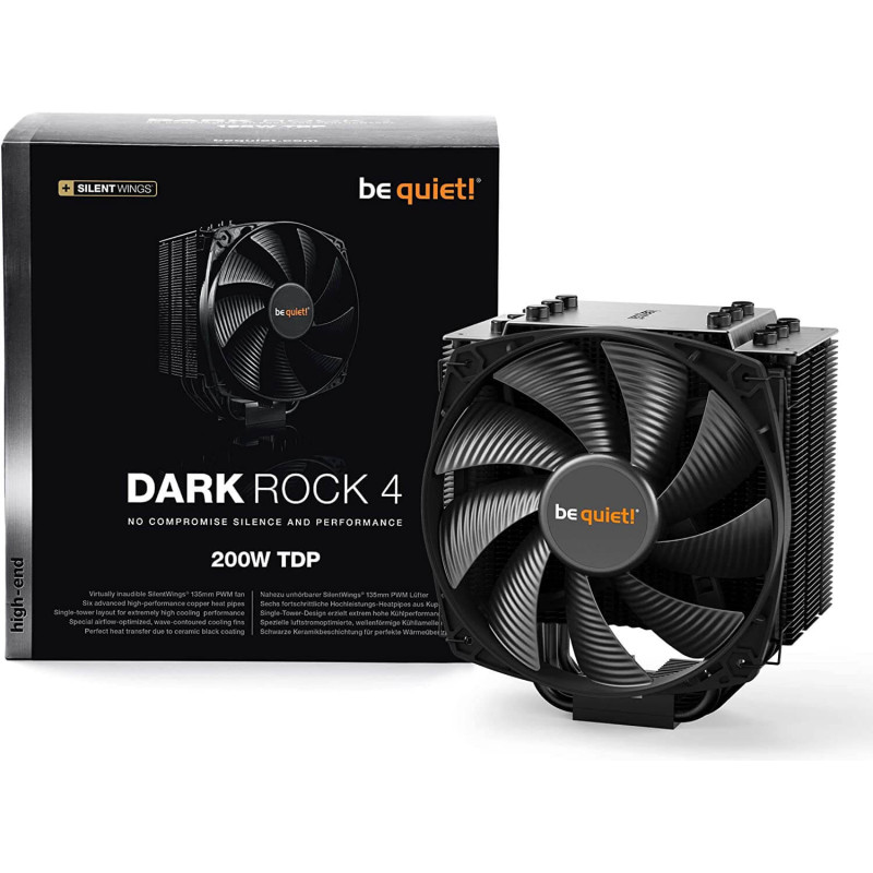 Refroidisseur CPU Be quiet! Dark Rock 4 pour sockets Intel et AMD