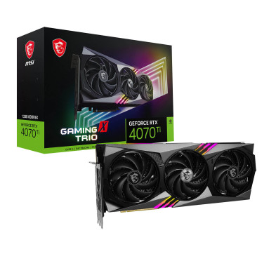 Carte graphique MSI GeForce RTX 4070 Ti Gaming X Trio 12Go GDDR6X
