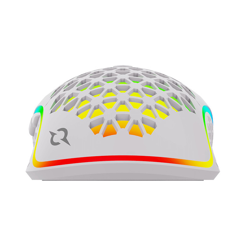 Souris Gamer AQIRYS Polaris - Double mode (Sans fil / filaire) - 16000 ppp, RGB White
