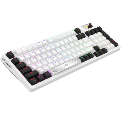 Clavier Gamer Mécanique AQIRYS ADARA, 100% Anti-ghosting, RGB -White