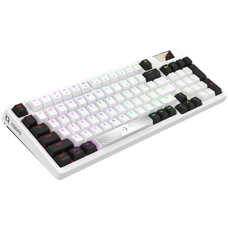 Clavier Gamer Mécanique AQIRYS ADARA, 100% Anti-ghosting, RGB -White