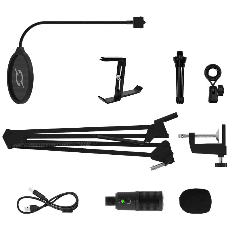 MICROPHONE AQIRYS Voyager - Filaire USB - Noir MICROPHONE AQIRYS Voyager - Filaire USB - Noir
