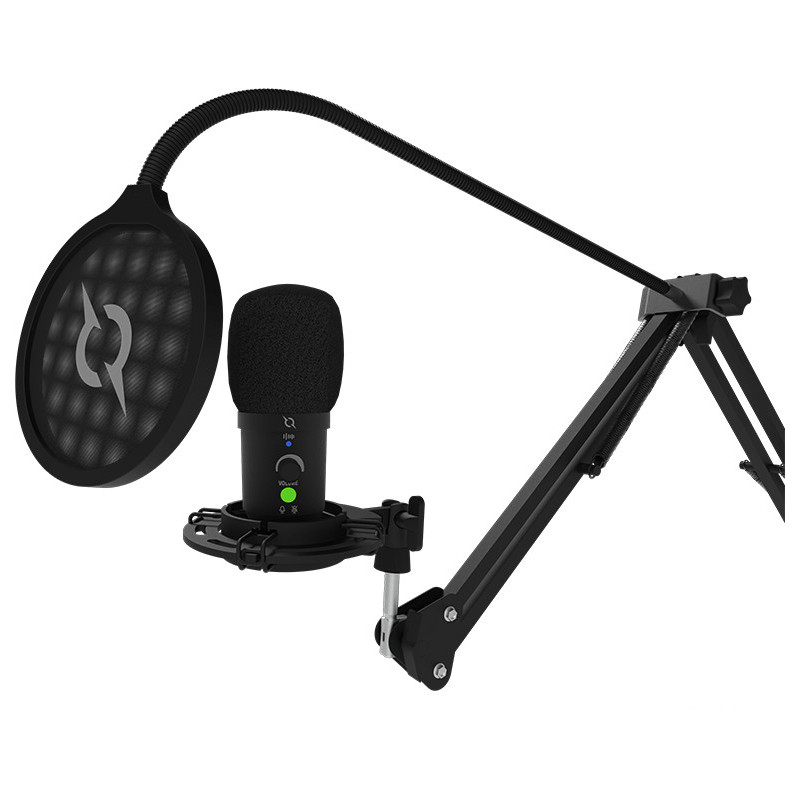 MICROPHONE AQIRYS Voyager - Filaire USB - Noir