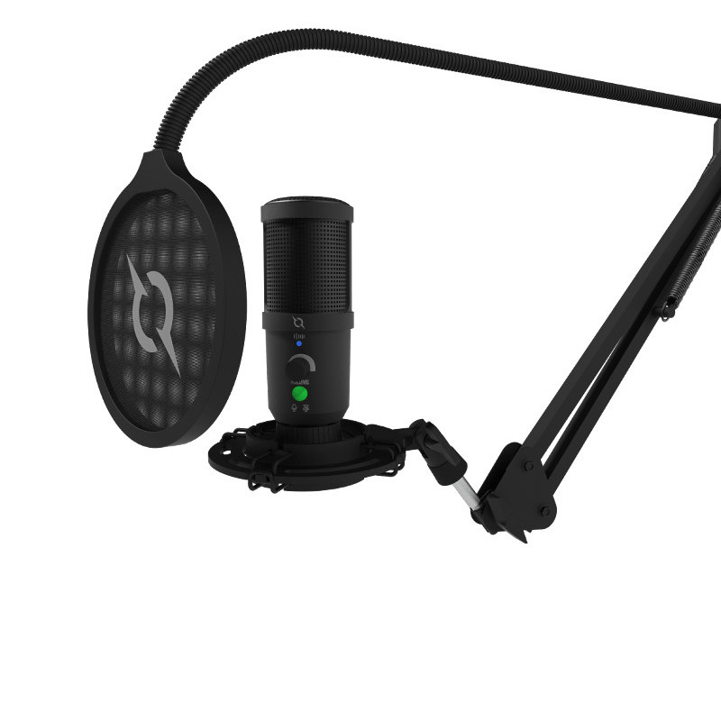 MICROPHONE AQIRYS Voyager - Filaire USB - Noir