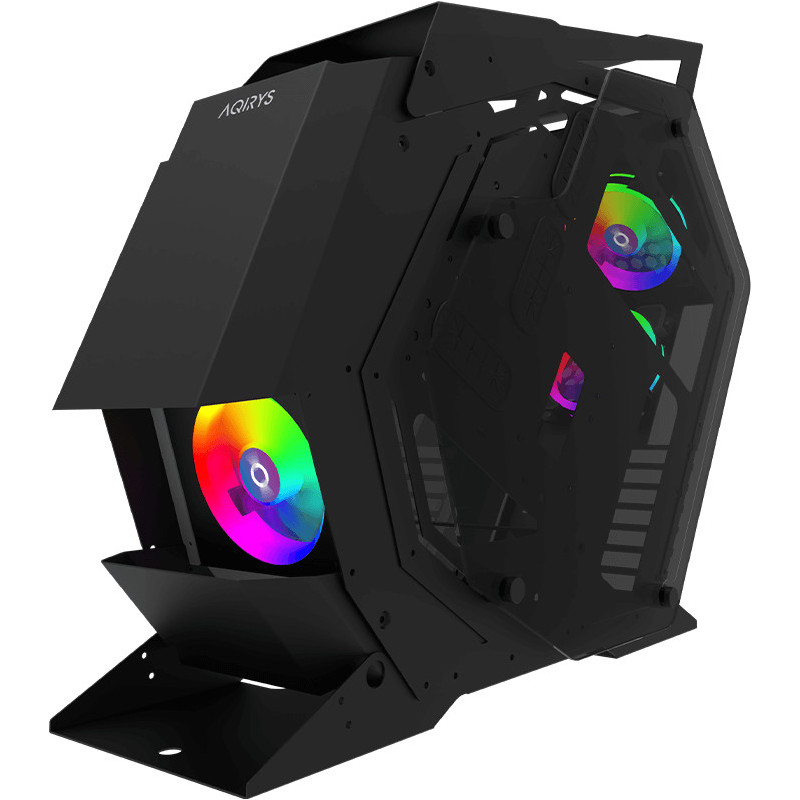 Boitier AQIRYS Pollux - Midi tour - ATX - 3 Fans -ARGB -Black Boitier AQIRYS Pollux - Midi tour - ATX - 3 Fans -ARGB -Black