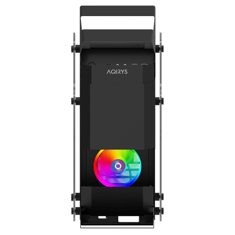 Boitier AQIRYS Pollux - Midi tour - ATX - 3 Fans -ARGB -Black Boitier AQIRYS Pollux - Midi tour - ATX - 3 Fans -ARGB -Black