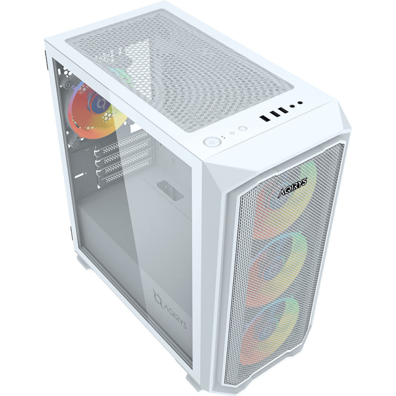 Boitier AQIRYS WEZEN - Mini tour - MATX - 4 Fans - ARGB White Boitier AQIRYS WEZEN - Mini tour - MATX - 4 Fans - ARGB White